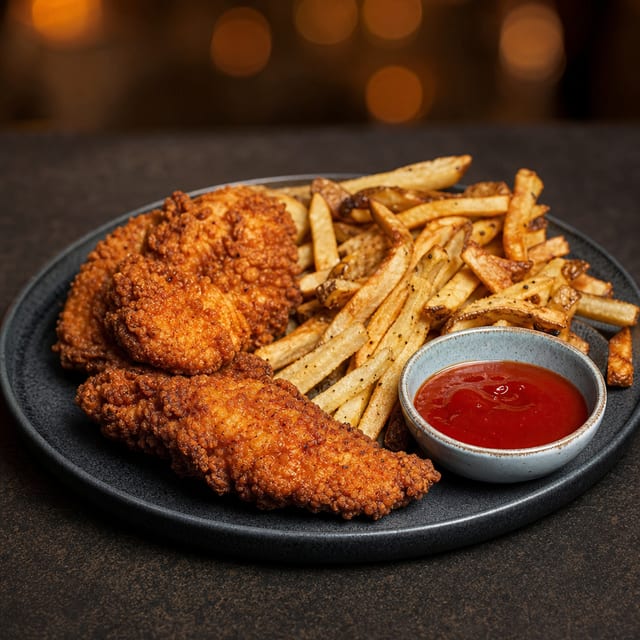 Chicken Fingers & Fries.